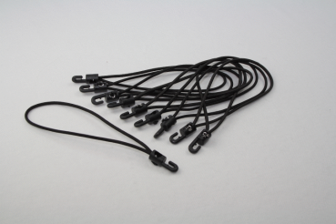 Gummispanner schwarz 10er Pack