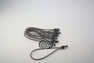 Gummispanner silber 10er Pack