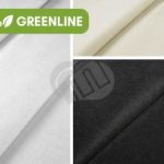 Herstellung von Molton Detailansicht Molton GREENLINE Meterware drei Farben