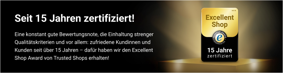 Molton Markt - Trusted Shops Excellent Shop Award - 15 Jahre zertifiziert Molton Markt - Banner Trusted Shops Excellent Shop Award 15 Jahre