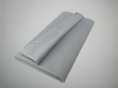 Dekomolton konfektioniert in Schiefergrau