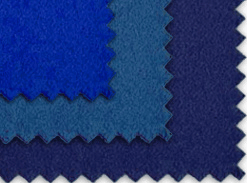 Molton B1 blau in unterschiedlichen Farbtönen