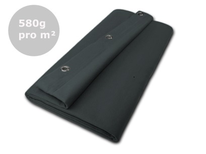 Schwere Vorhänge ab 580g/m² in Anthrazit, dunkel