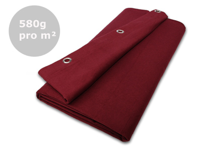 Schwere Vorhänge ab 580g/m² in Bordeauxrot