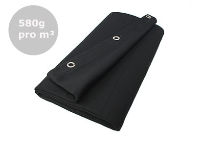 Schwere Vorhänge ab 580g/m² in Schwarz