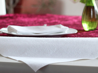 Tischdeckenunterlage Tischschoner Tischpolster Schutzunterlage 200 x 100 cm Weiß