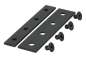 Preview: Wentex Eurotrack Verbindungsstreifen schwarz pulverbeschichtet – Verbindungselement zum stabilen Verbinden von zwei Eurotrack Schienen Einzelteile
