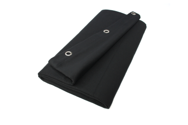 Bühnenmolton konfektionierter , schwarz, 9m x 6m