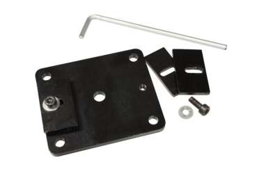 Wentex Eurotrack Deckenhalterung schwarz pulverbeschichtet – Ansicht Einzelteile