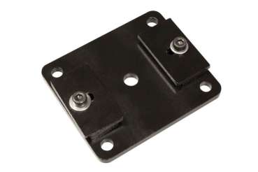 Wentex Eurotrack Deckenhalterung schwarz pulverbeschichtet – stabile Deckenhalterung für Eurotrack Schienensystem inkl. Befestigungsmaterial für Deckenmontage mit Mindestabstand