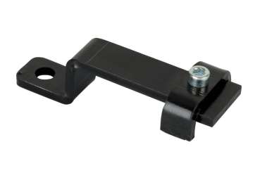 Wentex Eurotrack Seilverbinder gerade – Verbindungselement für Seilführungen an Hochleistungslaufrollen im Eurotrack System, schwarz, 112 x 38 x 40 mm