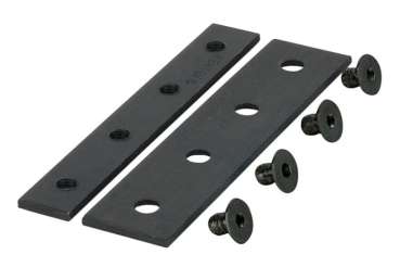 Wentex Eurotrack Verbindungsstreifen schwarz pulverbeschichtet – Verbindungselement zum stabilen Verbinden von zwei Eurotrack Schienen Einzelteile