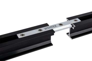 Wentex Eurotrack Verbindungsstreifen silber Anwendung Schienenverbindung