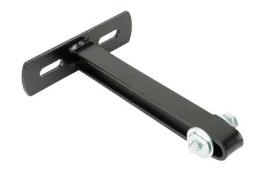 Wentex Eurotrack Wandarm 200 mm schwarz – pulverbeschichtete Wandhalterung mit Schrauben zur stabilen Befestigung von Eurotrack Schienensystemen