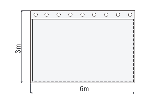 Akustikvorhang bluebox 6 x 3 m - 300 g/m² Qualitätsmolton kaufen