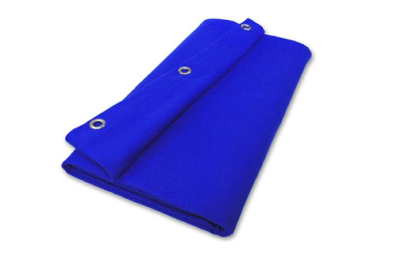 Akustikvorhang bluebox Molton 300 g/m² B=6m (geöst) x H=3m