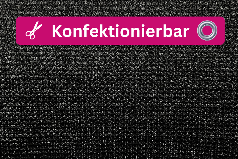Bühnengaze B1 Meterware Typ 203 schwarz 307 cm, 170 g/m², 50 lfm