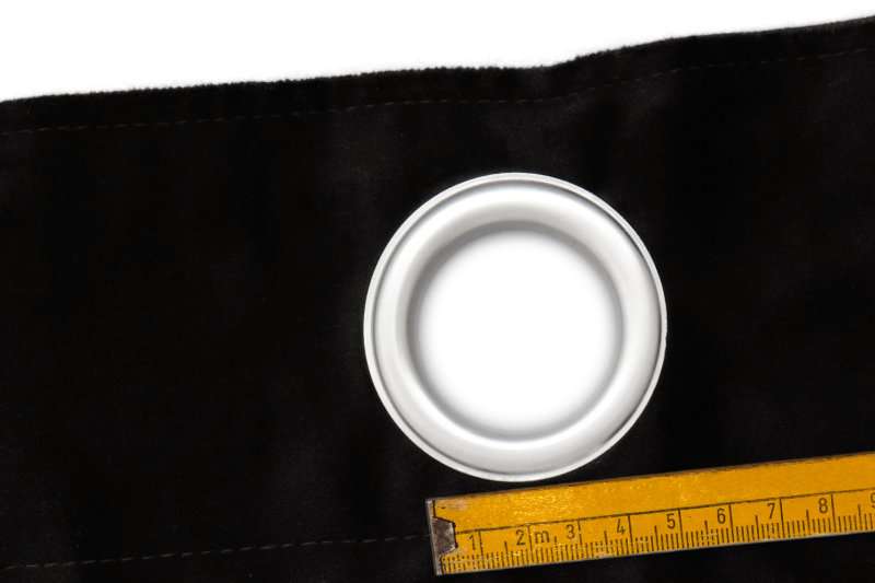 Konfektionierter Bühnensamt Schwarz Össengröße 40 mm