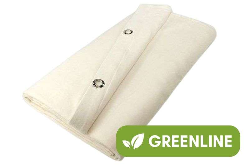 Dekomolton GREENLINE konfektionierter, naturweiß, 9m x 6m