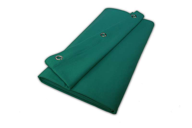 Dekomolton B1 konfektioniert, grün, B=3m (geöst) x H=5m