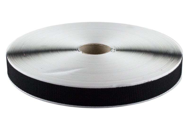 Selbstklebendes Klettband schwarz 50mm ➡️ Haftstarke Top-Qualität