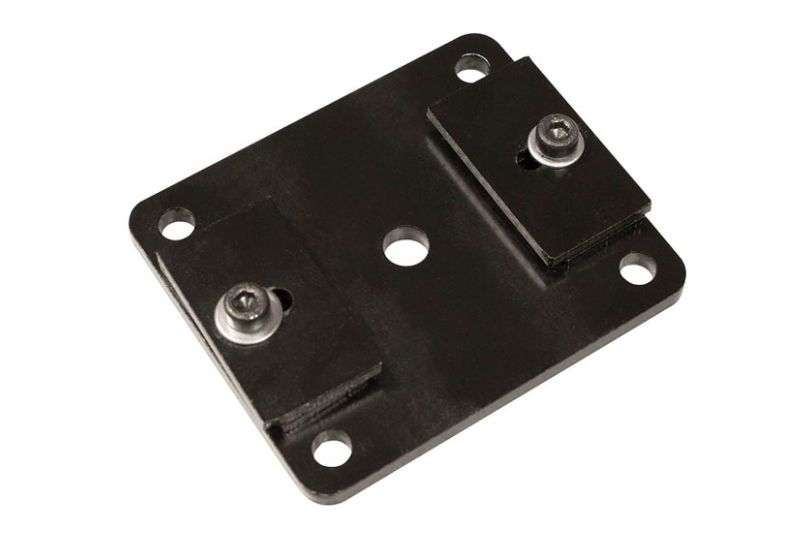 Wentex Eurotrack Deckenhalterung schwarz pulverbeschichtet – stabile Deckenhalterung für Eurotrack Schienensystem inkl. Befestigungsmaterial für Deckenmontage mit Mindestabstand