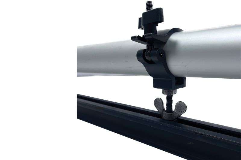 Wentex Eurotrack Halfcoupler Installation Vorhangschiene und Traverse