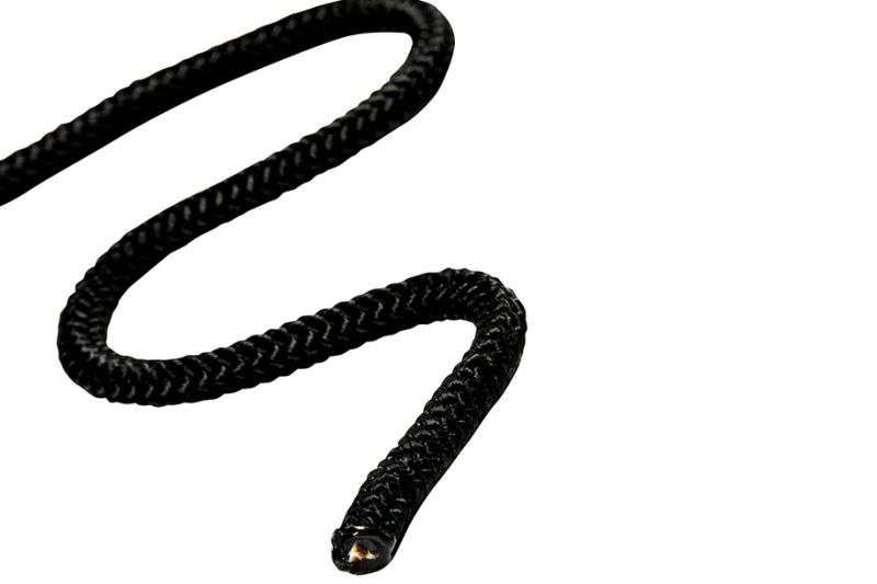 Wentex Eurotrack Seil 8 mm schwarz – 100 Meter langes Technikseil auf Spule für Seilführungen im Eurotrack System bei Bühne, Studio oder Messe