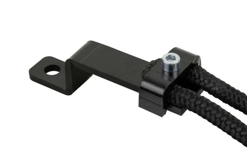 Wentex Eurotrack Seilverbinder gerade – Verbindungselement schwarz mit Seil