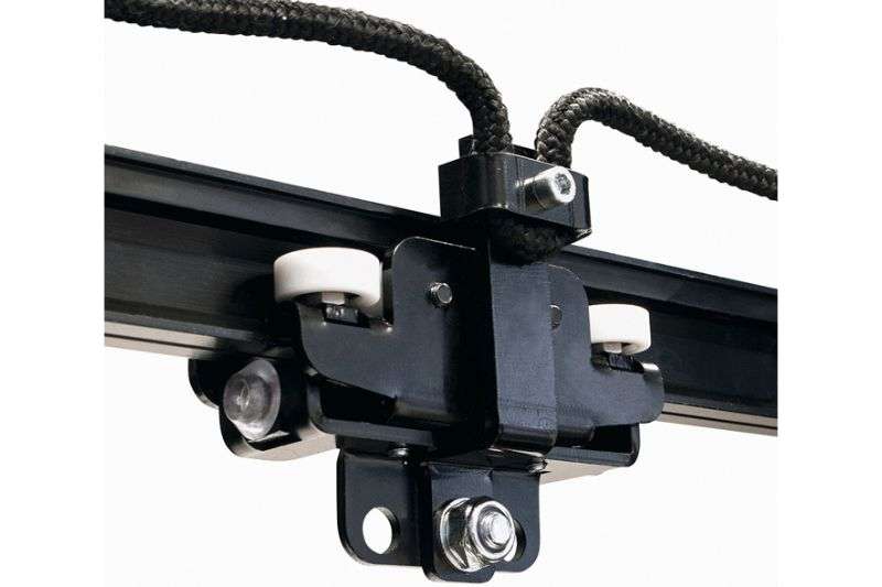 Wentex Eurotrack Seilverbinder gerade – in Schiene Seil verbunden