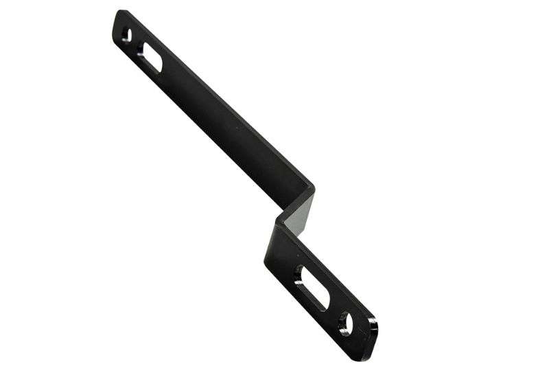 Wentex Eurotrack Überlappungsarm schwarz – zur lückenlosen Überlappung von Vorhängen ohne Lichtspalt im Eurotrack Schienensystem für Bühne und Event