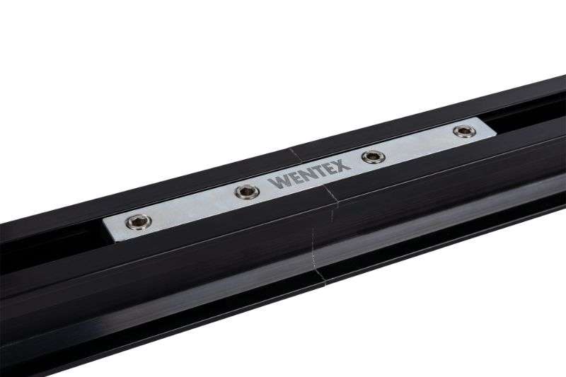 Wentex Eurotrack Verbindungsstreifen silber verbundene Vorhangschienen