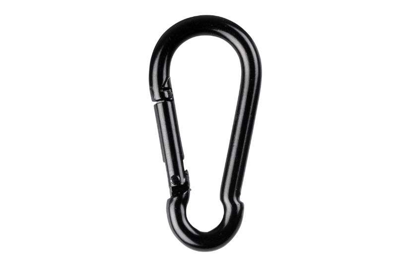Wentex Karabiner 6 mm schwarz im 10er Set – ideal für Eurotrack Laufrollen/Runners und Vorhänge mit Ösen