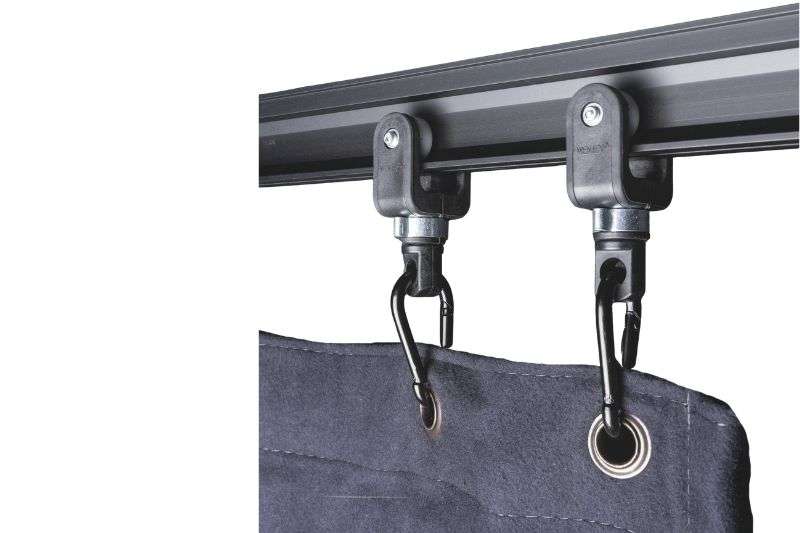 Wentex Karabiner 6 mm schwarz im als Vorhangbefestigung