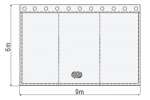 Akustikvorhang Bordeauxrot Aus Molton – 6m X 3m, Schwer Entflammbar, Mit Ösen (300 G/m²)