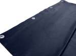 Bühnensamt B1 konfektioniert, blau-navyblue, B=3m (geöst) x H=3m
