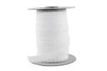 Flausch-Kräuselband zum Aufnähen, weiß, 23 mm breit, Meterware