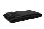 Gardine gekräuselt, schwarz, Bühnenmolton (300 g/m²)