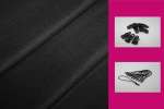 Set Bühnenmolton schwarz 6m x 3m (inkl. 24 Gummispanner und 24 Hold-On-Clips)